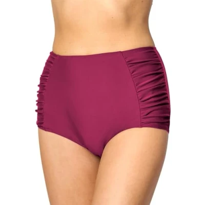 Abbildung von Merry Style Damen Bikinislip MS10 119 Bikinihose Bauch Weg Effekt (Weinrot (5288), 44)