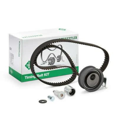 Abbildung von INA 530 0170 10 Zahnriemensatz 150 ohne Spanndämpfer, Spannrolle AUDI: A4 B5 Avant, Saloon, A6 C5 VOLKSWAGEN: Sharan I, Golf 4