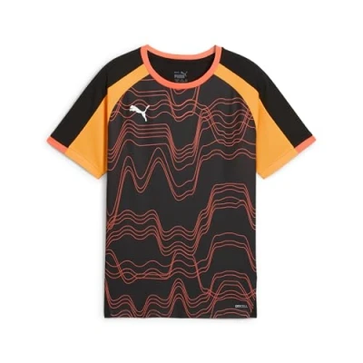 Abbildung von Puma Individualliga Graphic Unisex Sport Tshirt für Kinder, Größe: 164, Black/glowing red