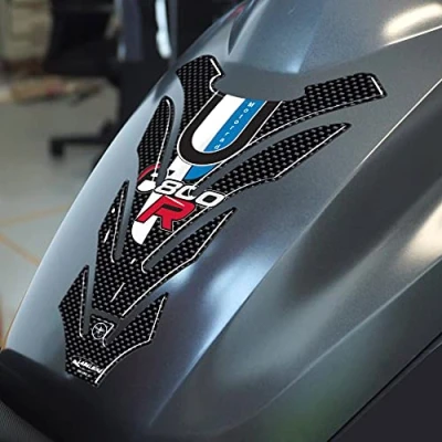 Abbildung von labelbike 3D Tankpad Aufkleber aus Kunstharz zur Dekoration und zum Schutz des Motorradtanks kompatibel mit dem Modell BMW F800R