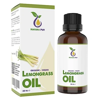 Abbildung von Lemongrass Öl BIO 30ml 100% naturreines Zitronengras Öl, vegan Oil (Cymbopogon Citratus Leaf Oil) Lemon Grass Ätherisches für Duftlampe, Diffuser, Haare