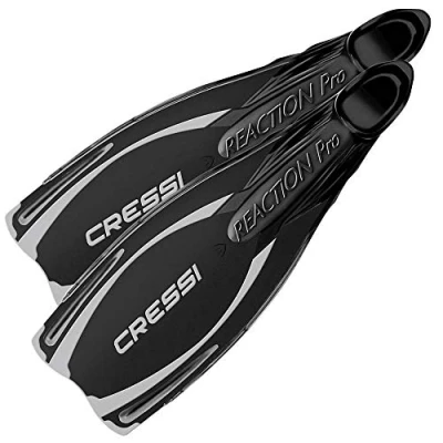 Abbildung von Cressi Reaction Pro Fins Flossen zum Tauchen, Freitauchen und Schnorcheln, Adult Unisex
