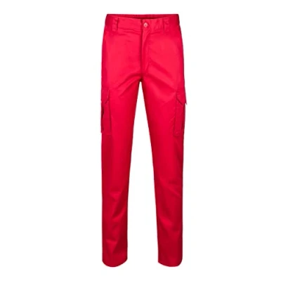 Abbildung von Velilla Herren 103001 Hose mit Mehreren Taschen, Farbe Rot, Größe 48 Arbeitshose, Slim