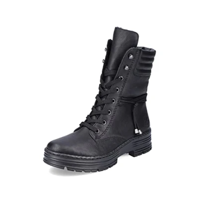 Abbildung von Rieker Plateaustiefel, Damen, Größe: 38, Schwarz Schuhe