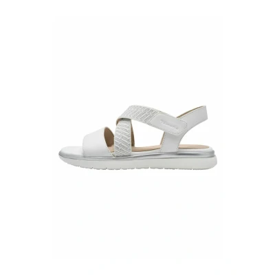 Abbildung von Tamaris Plateausandalette, Damen, Größe: 38, White Schuhe