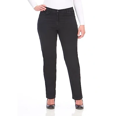 Abbildung von KjBRAND Damen Babsie Jeans Superstretch Hose, schwarz, 48 Grande Taille Courte