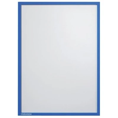 Abbildung von FRANKEN Dokumentenhalter Frame It X tra!Line, DIN A4, magnetisch, 5 Stück, blau, ITSA4M/5 03