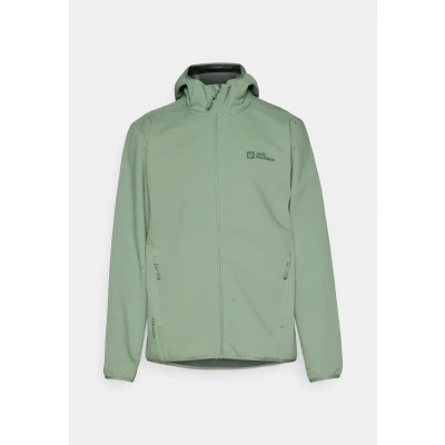 Abbildung von Jack Wolfskin Bornberg Hoody Softshelljacke, Herren, Größe: Small, Eucalyptus