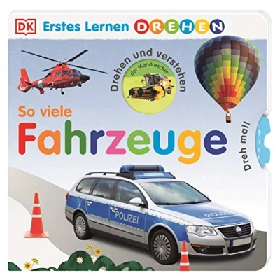 Abbildung von Erstes Lernen Drehen. So viele Fahrzeuge: Pappbilderbuch mit Gucklöchern und Drehscheiben ab 2 Jahren