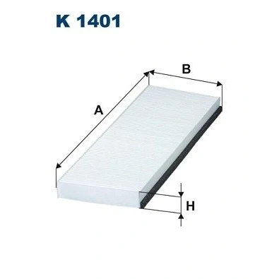 Abbildung von FILTRON K 1401 Innenraumfilter Partikelfilter 456 153 30
