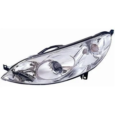 Abbildung von VAN WEZEL 4060961 Scheinwerfer links H7, H1 glasklar für Rechtsverkehr mit Stellmotor LWR PX26d PEUGEOT: 407 Saloon, SW