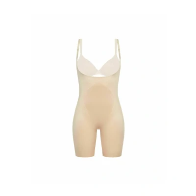 Abbildung von Spanx Thinstincts 2.0 Openbust Midthigh Bodysuit Body, Damen, Größe: 54 56, Beige