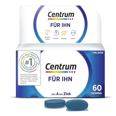 Abbildung von Centrum für Ihn, 60 St. Hochwertiges Nahrungsergänzungsmittel speziell Männer zur täglichen Komplettversorgung mit Mikronährstoffen Verpackung kann variieren
