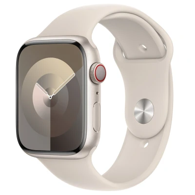 Abbildung von Apple Watch Armband Original Silikon und TPU (weich) Beige Geeignet für Series 1 9 / SE Ultra (2)