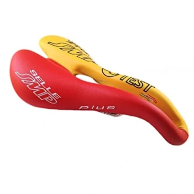Abbildung von SMP Cicli Bonin Unisex Sattel 4Bike Test Pro, Gelb/Rot, Einheitsgröße