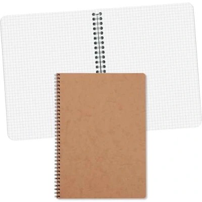 Abbildung von Clairefontaine 781422C Spiralbuch (DIN A4, 21 x 29,7 cm, Age Bag kariert, 50 Blatt) 1 Stück braun