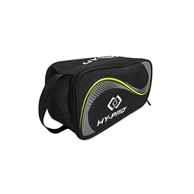 Abbildung von Hy Pro Performance Fußballschuh Tasche Robuste, schnell trocknende Schuh mit atmungsaktivem Mesh Multi Sport Aufbewahrungstasche aus starkem Nylon, praktischem Tragegriff
