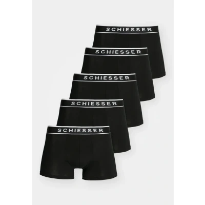 Abbildung von Schiesser Shorts 5 PACK Panties, Herren, Größe: Small, Black