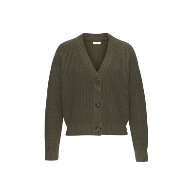 Abbildung von Lascana Strickjacke, Damen, Größe: 32/34, Khaki
