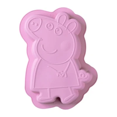 Abbildung von Dr. Oetker Silikon Motivbackform Peppa Wutz 1200 ml, säureresistent und hitzebeständig Perfekt zum Backen mit Kindern Fans von Pig, ideal für Kindergeburtstage, Pink