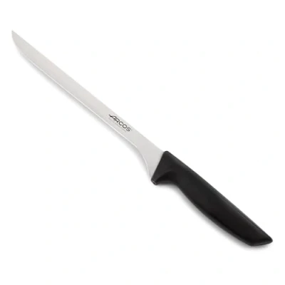 Abbildung von Arcos Serie Niza Schneidmesser Schinkenmesser Klinge Nitrum Edelstahl 240 mm HandGriff Polypropylen Farbe Schwarz