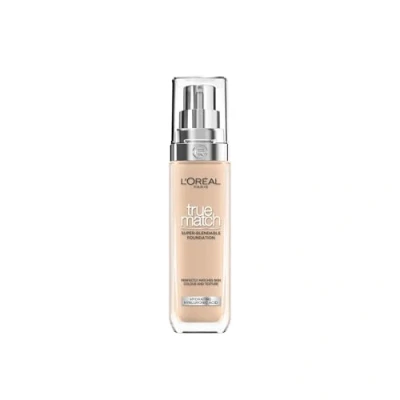 Abbildung von L&#039;Oreal Paris True Match Liquid Foundation, Hautpflege mit Hyaluronsäure, SPF 17, erhältlich in 40 Farbtönen, 3.R/3.C kühler Unterton, 30 ml