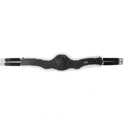 Abbildung von eQuick Sattelgurt ES Jumping Fluffy Schwarz 110cm