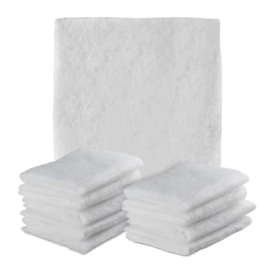 Abbildung von Relaxdays Dunstabzugshaube Filter, 10er Set, 57x47 cm, zuschneidbar, Fettfilter für Abzugshauben, Polyester Vlies, weiß