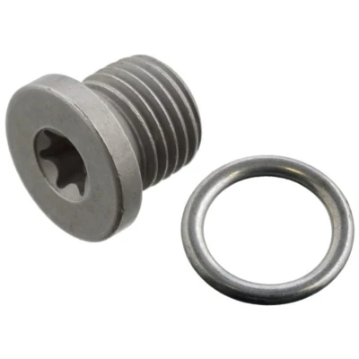 Abbildung von FEBI BILSTEIN 103344 Ölablaßschraube Stahl T45 mit Dichtring AUDI: A5 B8 Coupe, A6 C7 Saloon, Q7, SEAT: Leon ST Box Body / Estate, III SC