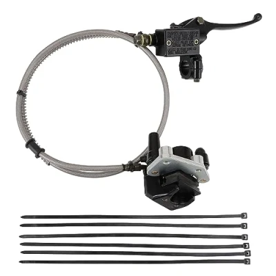 Abbildung von GOOFIT Vordere Scheibenbremse Bremsanlagen Ersatz für 110cc 125cc Apollo Dirtbike Roller Moped ATV Pitbike