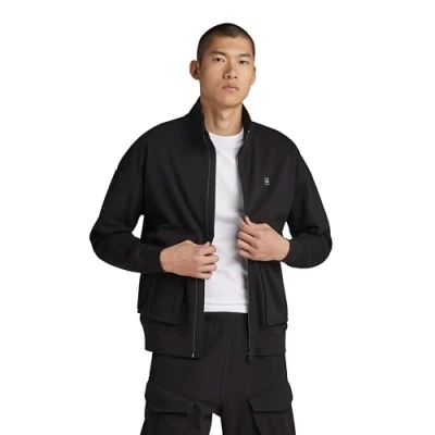 Abbildung von G Star Rovic Loose Sweatjacke, Herren, Größe: Large, Dk black