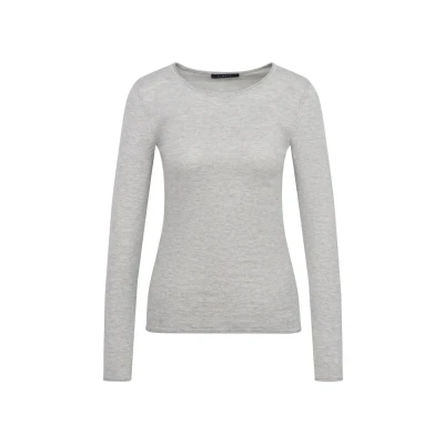 Abbildung von bugatti Langarmshirt, Damen, Größe: Small, Grau
