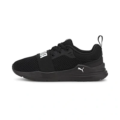 Abbildung von Puma Unisex Kinder Wired Run Ps Sneaker, Black White, 30 EU