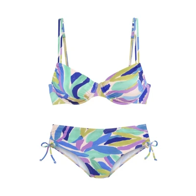 Abbildung von s.Oliver SET Bikini, Damen, Größe: 36xB, Blau grün