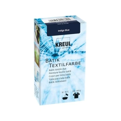 Abbildung von KREUL 98538 Batik Textilfarbe Indigo Blue, 70 g, Farbpulver zum Batiken und Färben von Textilien