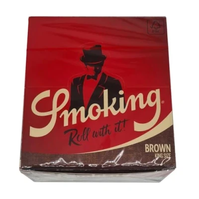 Abbildung von Smoking BROWN 1 Box King Size Papers 50 x 33 Blättchen Braun Original®