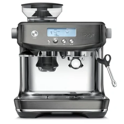 Abbildung von Sage The Barista Pro Kaffeevollautomat mit manuellem Milchaufschäumer Schwarzer Edelstahl