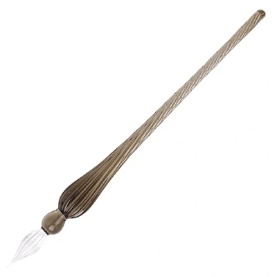 Abbildung von Herbin 21409T Glasfeder, rund, 18cm, ideal für Kalligraphie, 1 Stück, Schwarz