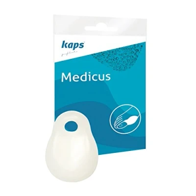 Abbildung von Kaps Ballenschutz und Ballen Korrektor Zehen Korrektur zur Sofortigen Schmerzlinderung bei Ballenschmerzen &amp; Hammerzehen Beschwerden mit Gel Ballenpolster Reduziert Reibungen Medicus