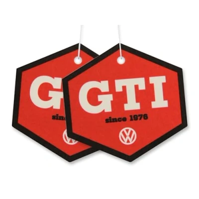 Abbildung von BRISA VW Collection Volkswagen Luft Erfrischer Duft Spender im GTI Motiv 2ER SET (GTI The Legend/Kokos/Rot &amp; Schwarz)