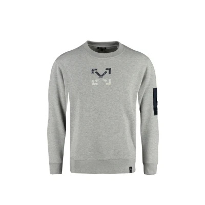 Abbildung von Key Largo Election Round Sweatshirt, Herren, Größe: 3XL, Grey mel