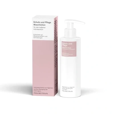 Abbildung von Phametra Schutz und Pflegecreme Waschlotion für den äußeren Intimbereich 200 ml Pumpflasche Medizinische Intimpflege dermatologisch bestätigt