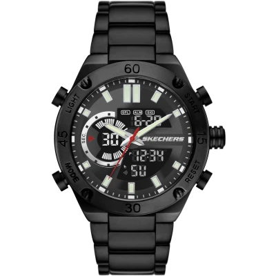 Abbildung von Skechers Chronograph »AGNEW«, Quarzuhr, Armbanduhr, Herrenuhr, digital, Metallarmband, Datum