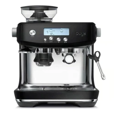 Abbildung von Sage The Barista Pro Kaffeevollautomat mit manuellem Milchaufschäumer Schwarzer Trüffel
