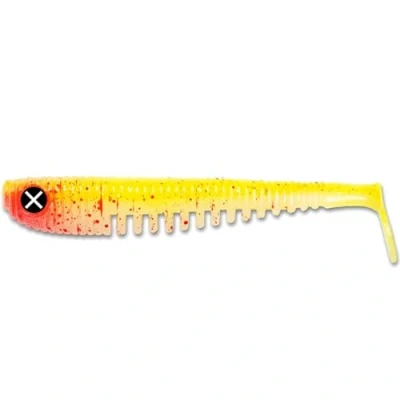 Abbildung von Monkey Lures King Lui 7,5 cm, 10 12,5 14 cm Big L Köder, Gummifisch, Angelköder, Softbait, Zanderköder, Kunstköder Angeln, Gummiköder (Chainsaw Cheesecake leicht UV aktiv, cm)