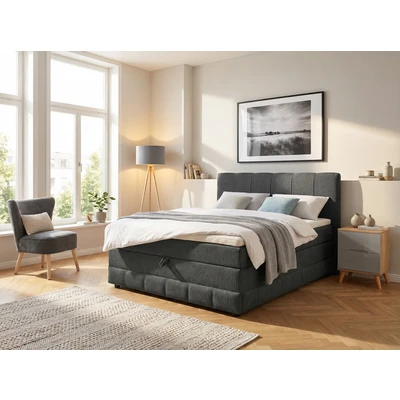 Abbildung von OTTO home Boxbett "Likely inkl. Bettkasten, Liegefläche 180x200 cm, in Boxspring-Optik" Topper &amp; Aufbauvideo, erhältlich verschiedenen Farben