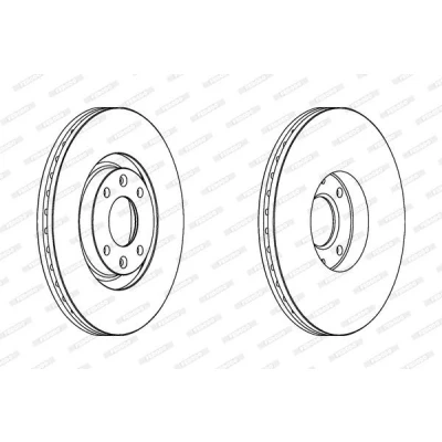Abbildung von FERODO PREMIER DDF1442C Bremsscheibe 302 26 4 Belüftet beschichtet mit Schrauben CITROËN: C4 Picasso 1, I Grand Picasso, Hatchback