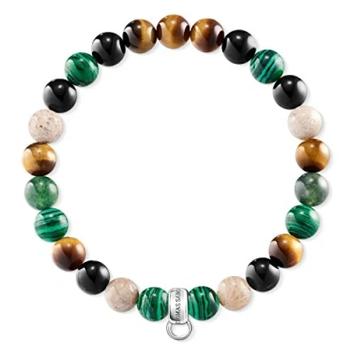 Abbildung von Thomas Sabo Unisex Charm Armband Jasper Tigerauge Club 925 Sterlingsilber X0217 947 7