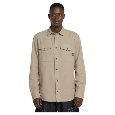 Abbildung von G STAR Marine Hemd, Herren, Größe: Large, Vintage khaki gd