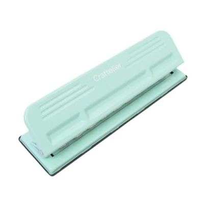 Abbildung von Craftelier RingLocher mit 9 Löchern für Scrapbooking, Planners, SammelAlben und Bastelhefte Stanzkapazität 3 x 90 g/m2 Papier Größe ca. 29 5 cm